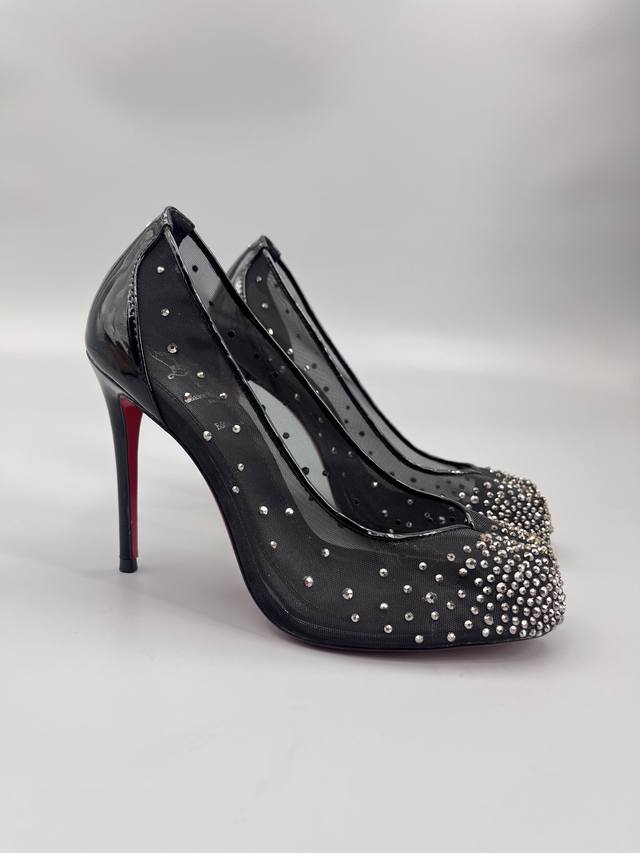 Christian Louboutin Road Platinum Cl Magila Collaboration Red Sole Shoes