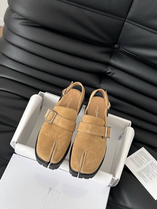 High-End Quality! Maison Margiela Mm6 Split-Toe Shoes Tabi Italian Vegetable-Tan