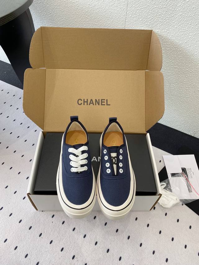Chanel New Canvas White Sneakers Vintage-Inspired Retro Reissue. Canvas Shoes Pe
