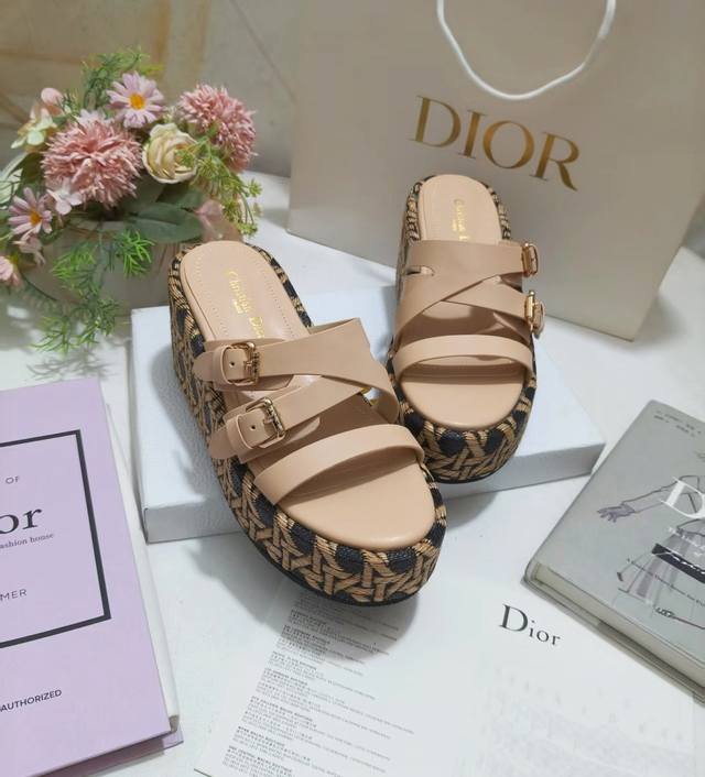Factory Price P Women's Shoes Cd Letter Metal Logo Open-Toe Sandals,Round-Toe Ch