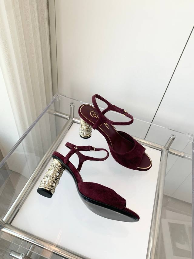 Chanel 2025 Spring New Arrival ~~~Chanel High-Heeled Sandals! Exact 1:1 Replica