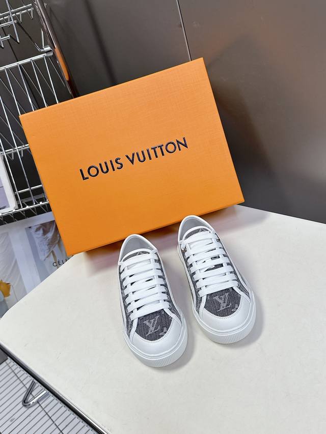 Lv Louis Vuitton Lagoon Sneaker 25Ss Spring/Summer New Arrival Denim Canvas Snea