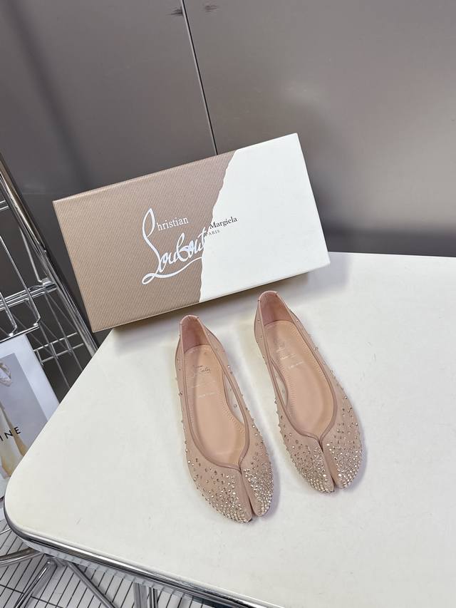 Genuine Leather Outsole 20 Cl Red Sole Shoe X Maison Margiela Split-Toe Collabor