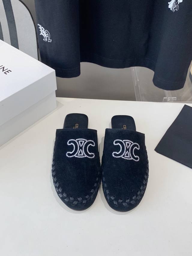 Factory Price P Celine Triumph Arch 25Ss Spring/Summer New Arrival Half-Slip-On