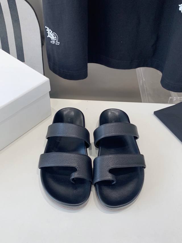 Premium-Grade The Row 25Ss Spring/Summer New Arrival Simple Wrinkled-Face Flat-S