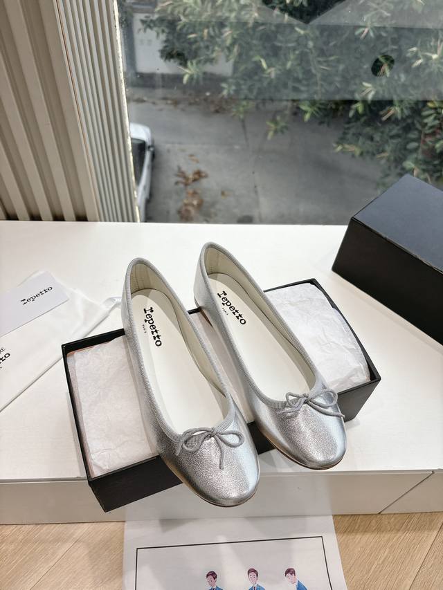 G276 What You See Is What You Get Repetto Chunky Heel Ballet Flats Single Shoes
