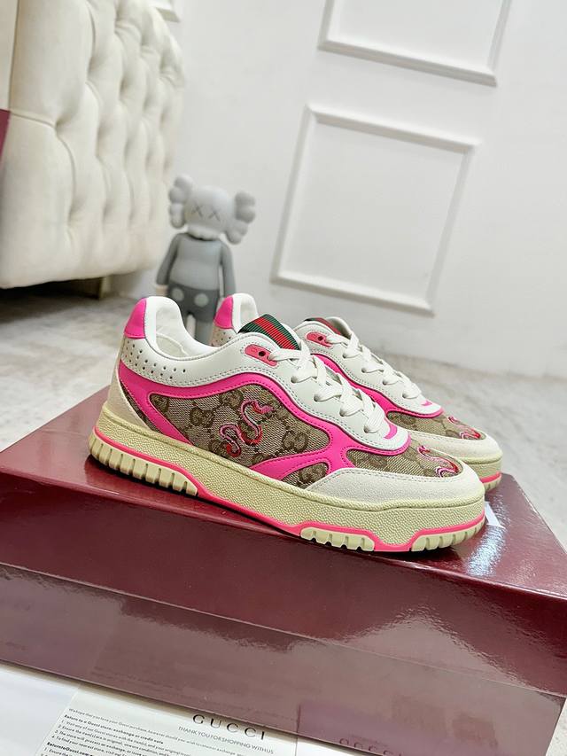 Women's Exclusive Online Launch Gucci White Sneakers, Authentic Replica With Ori