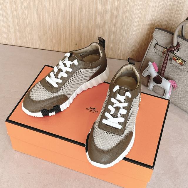 Women's Men's 20 Hermes Bouncing Sports Shoe Series - Fashionable And Versatile,