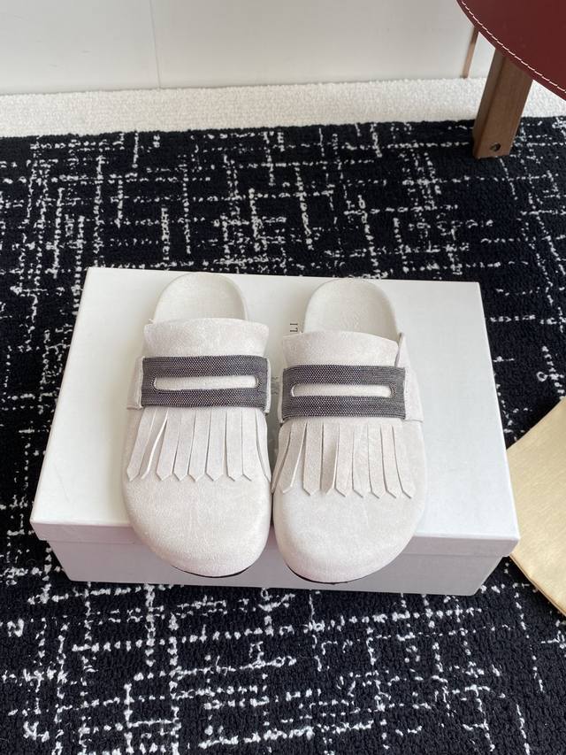 Premium Grade Brunello Cucinelli New Spring/Summer Birkenstock-Style Sandals! Wa
