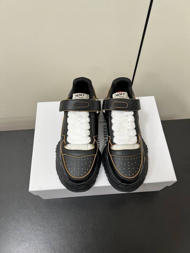 Men's Mmy San Yuan Kangyu 2025 New Magic Tape Lace-Up Dissolving Shoes, Classic