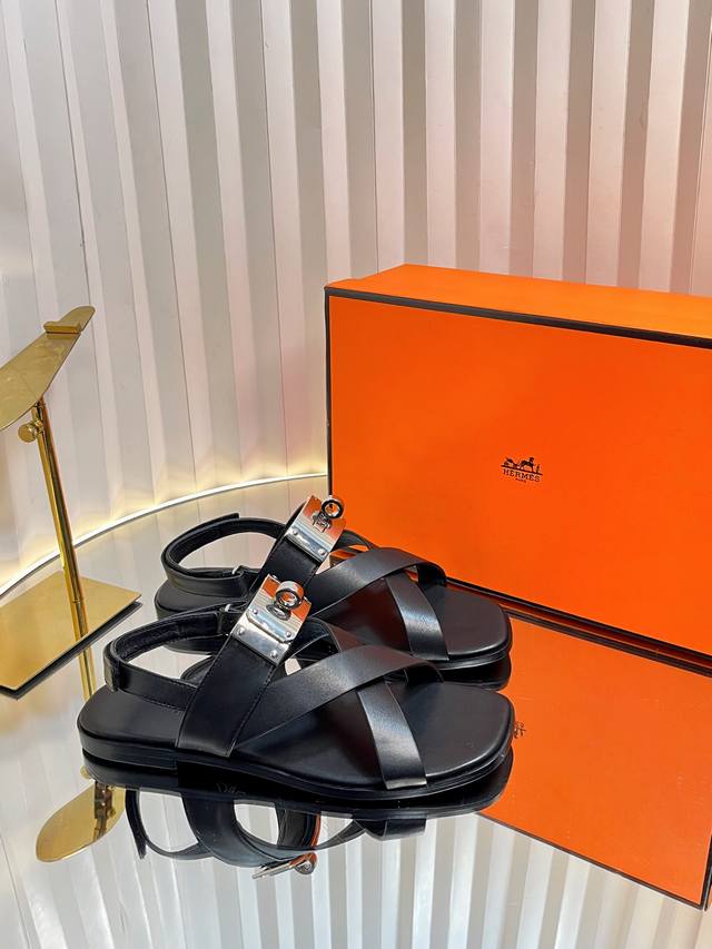 Hermes... A Eclair 2025 New Sandal Kelly+ Best-Selling Series Perfect Fit, Breat