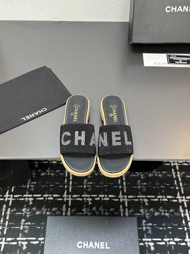 Chanel Chanel Mini Wind-Blown Crystal-Studded Slippers, Where Luxury Meets Fashi