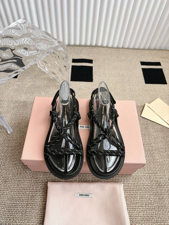 Miu Miu*Miu Miu 25 Summer New Arrival, The Hottest Sandals Globally, Featured On