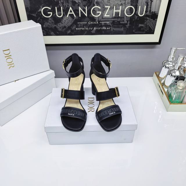 Dior 2025 Latest Style Chunky Heel Sandals 10Cm Pyramid Heel, Stable Even On Hig