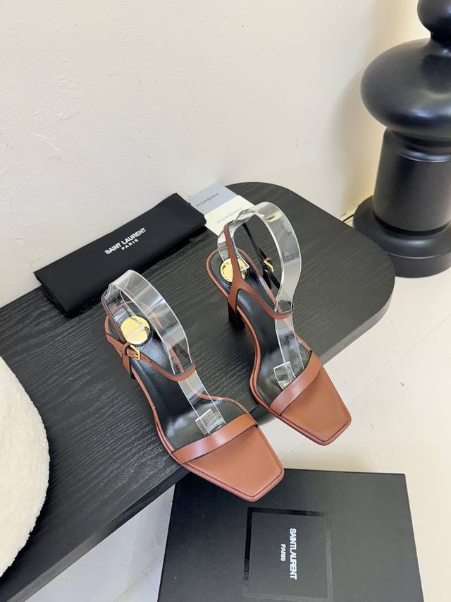 Exclusive Best-Seller Saint Laurent High-Heel Sandals Continuing The Brand's Tra