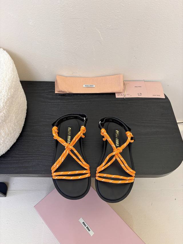 Miu Miu 25Ss Simple Rope Knot Sandals Don't Let The Simplicity Fool You