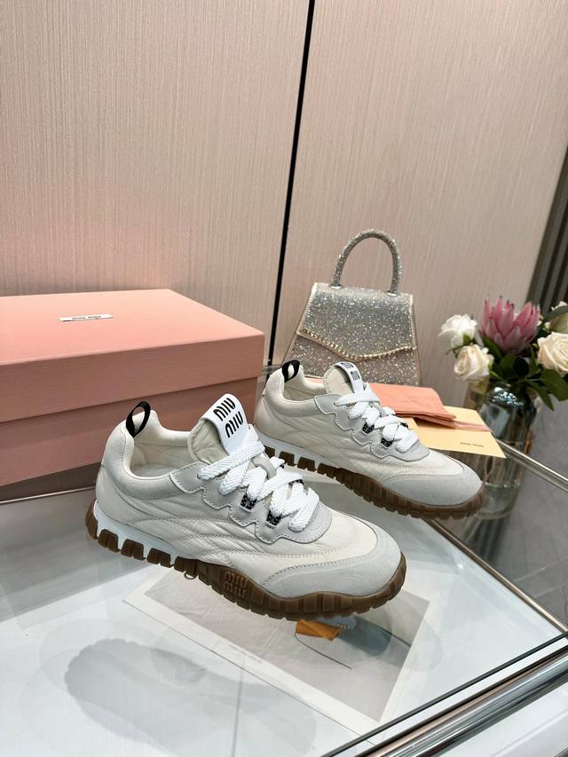 Miu Miu Spring/Summer New Arrival Cookie Shoes, Agan Shoes Casual Sneakers Miu M