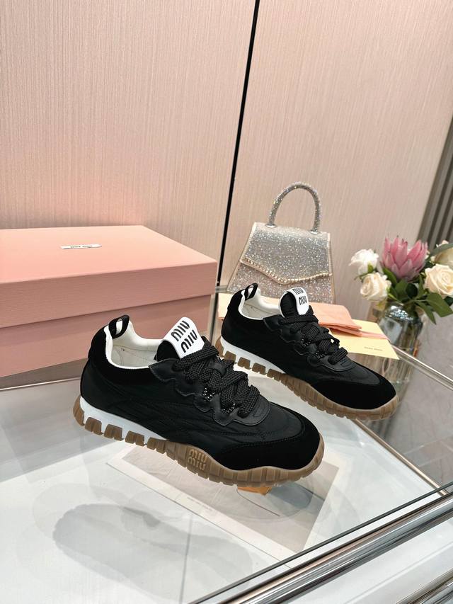 Miu Miu Spring/Summer New Arrival Cookie Shoes, Agon Shoes Casual Sneakers Miu M