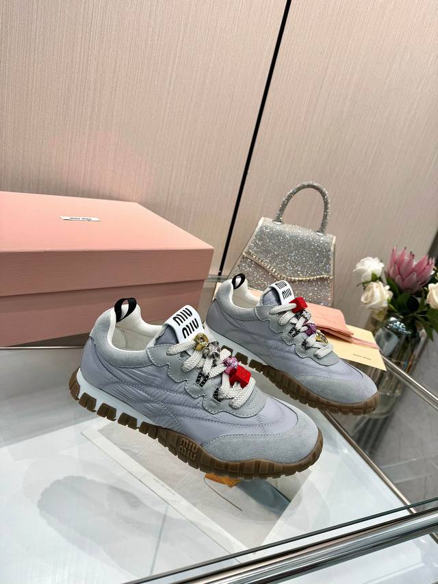 Miu Miu Spring/Summer New Arrival Cookie Shoes, Agon Shoes Casual Sneakers Miu M