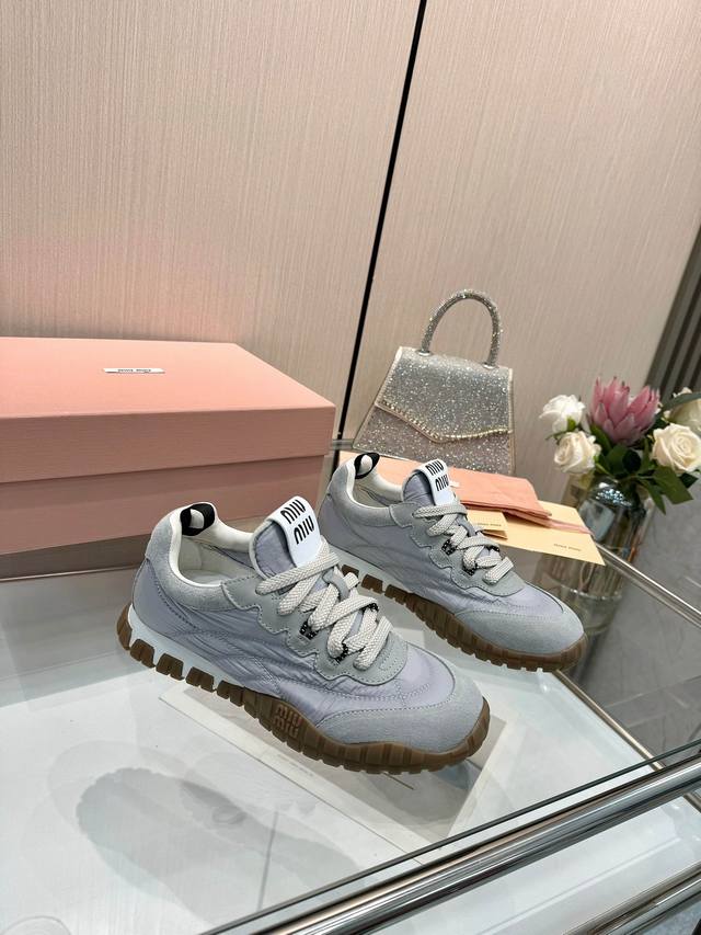 Miu Miu Spring/Summer New Arrival Cookie Shoes, Agon Shoes Casual Sneakers Miu M