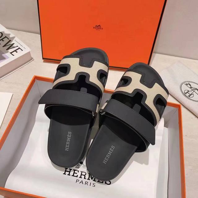 Hermes Men's And Women's Same Style, The Latest Trendy Couple's Sandals - Sandal