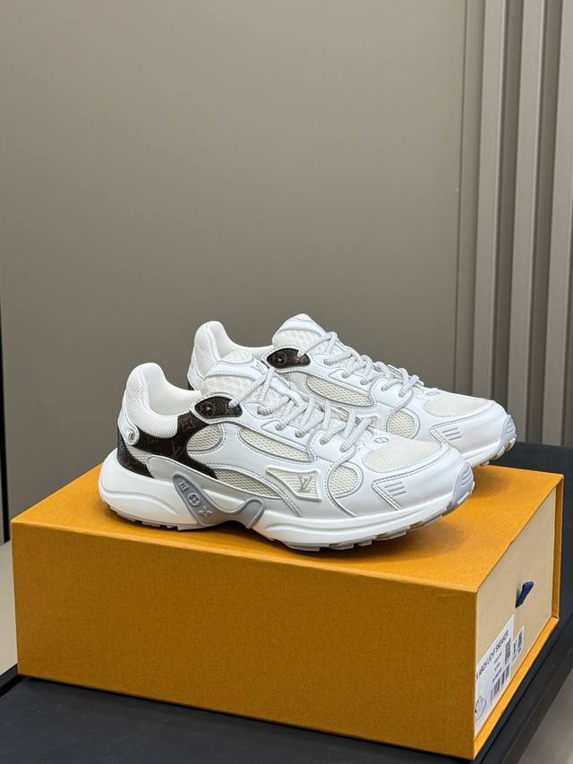 Lv Silver Horn King Series So Beautiful! Lv Olympia Series Sports Shoes Tech-Ins