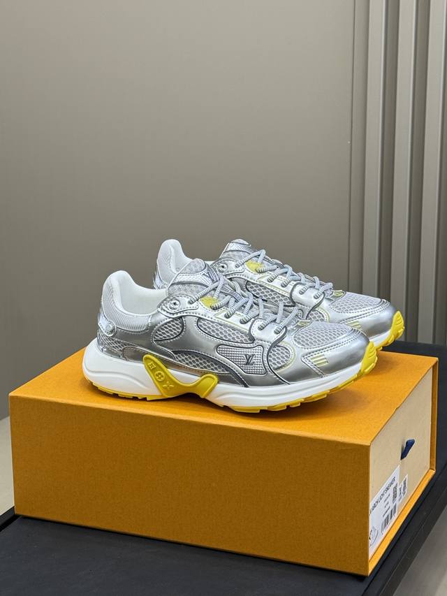 Lv Silver Horn King Series So Stylish! Lv Olympia Series Sports Shoes Tech-Inspi