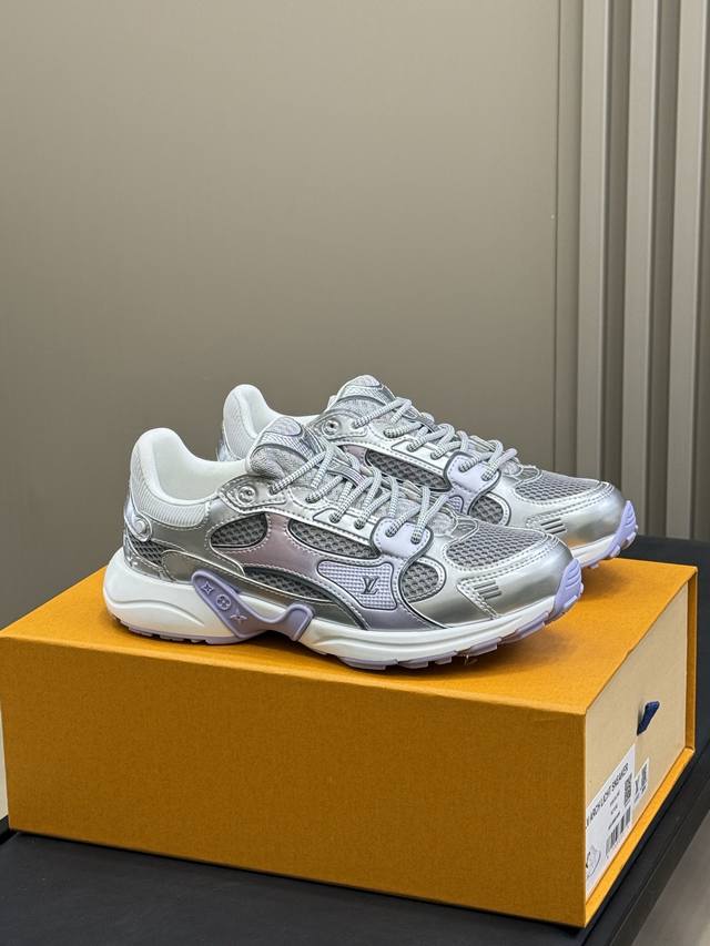 Lv Silver Horn King Series So Stylish! Lv Olympia Series Sports Shoes Futuristic