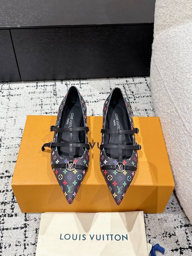 Top-Tier Version Louis Vuitton 25 Spring/Summer Pointed-Toe High Heels Eagle-Bea