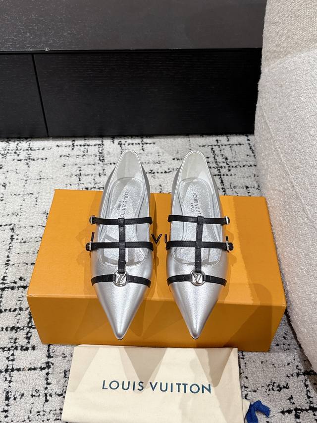 Top-Tier Version Louis Vuitton 25 Spring/Summer Pointed-Toe High Heels Eagle-Bea