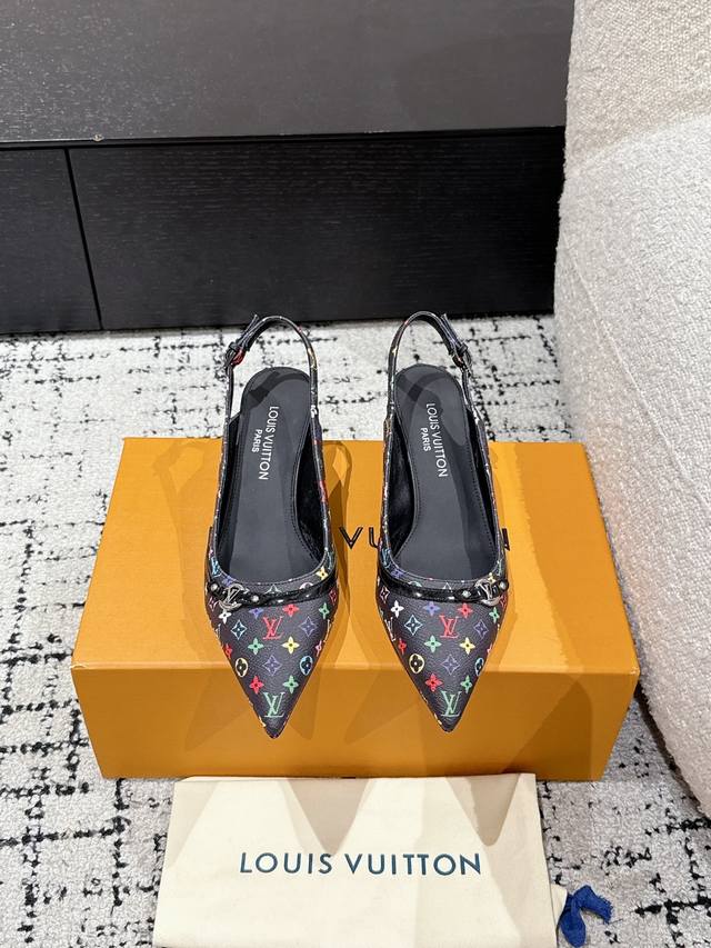 Top-Tier Version Louis Vuitton 25 Spring/Summer Pointed-Toe High Heels Eagle-Bea
