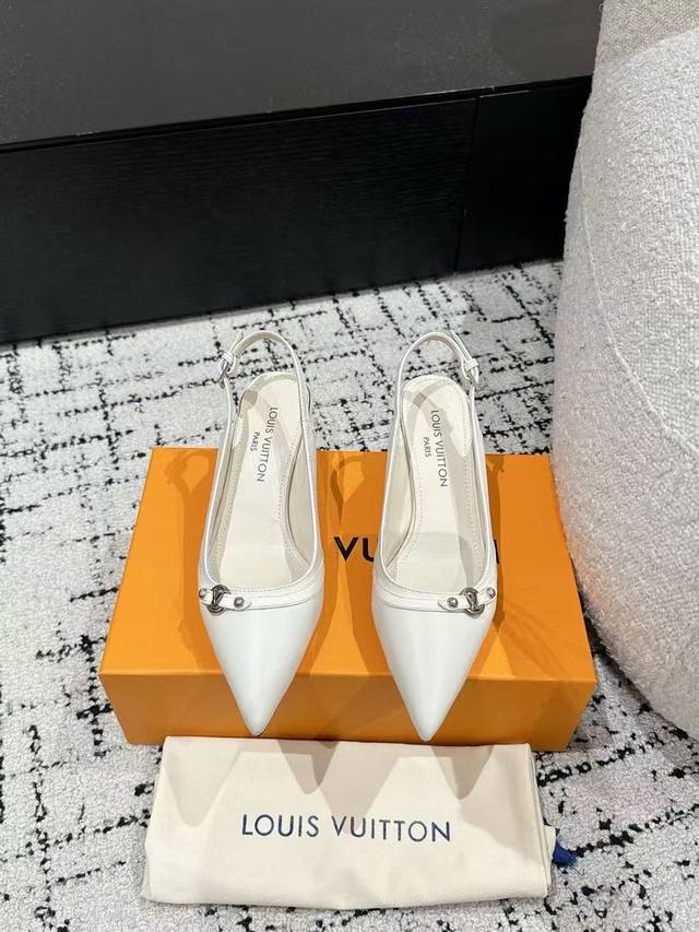 Top-Tier Version Louis Vuitton 25 Spring/Summer Pointed-Toe High Heels Eagle-Bea