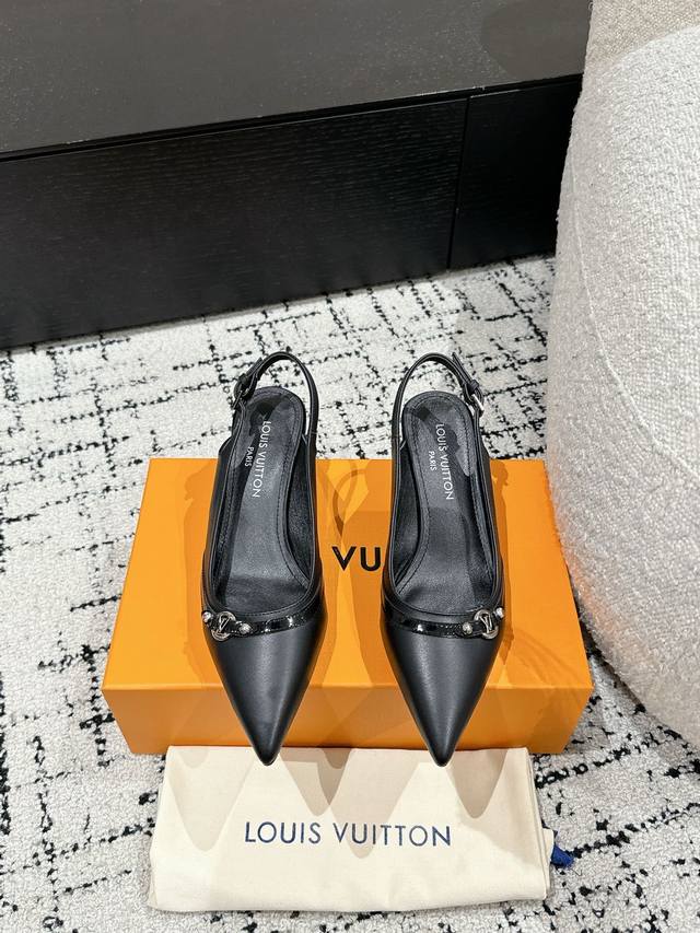 Top-Tier Version Louis Vuitton 25 Spring/Summer Pointed-Toe High Heels Eagle-Bea
