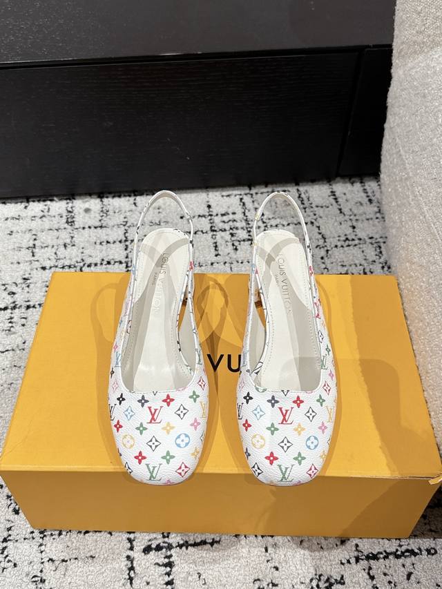 Louis Vuitton 25 Longshang Village Collaboration Swing Latest Round-Toe Open-Bac