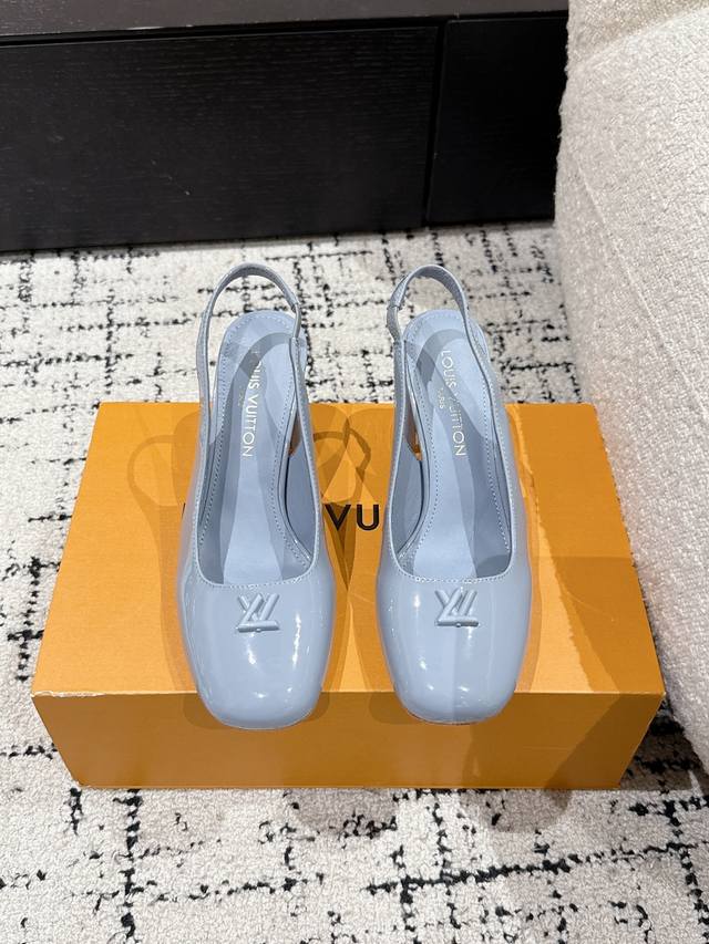 Louis Vuitton 25 Swing Latest Chunky Heel Mary Jane Sandals Simple And Elegant,