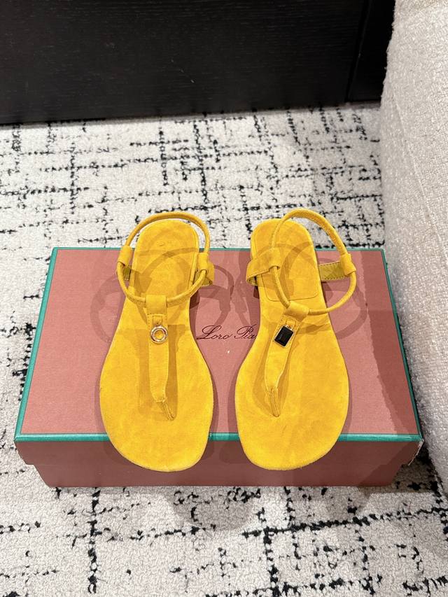 Top-Tier Version, Premium Quality Loro Piana L New British-Style Thong Sandals,
