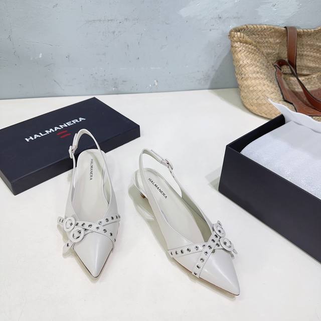 High-Quality Factory-Direct! Halmanera 25 Spring/Summer New Arrival Cat-Heel Poi