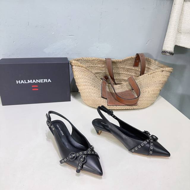 High-Quality Factory-Direct! Halmanera 25 Spring/Summer New-Arrival Cat-Heel Poi