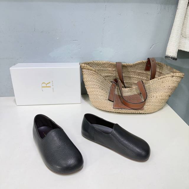 High-Quality Factory-Direct! The Row Spring/Summer New Arrival Round-Toe Bread S