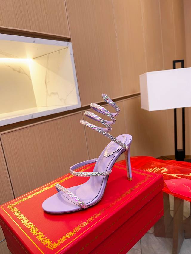 Top-Tier Version Rene Caovilla Rene Caovilla Rc Snake-Wrapped Viral Fairy Sandal