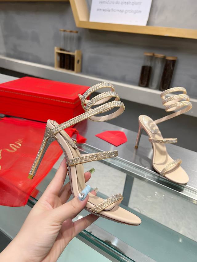 Rene Caovilla Rene Caovilla Rc Snake-Wrapped Viral Fairy Sandals Series,Seductiv