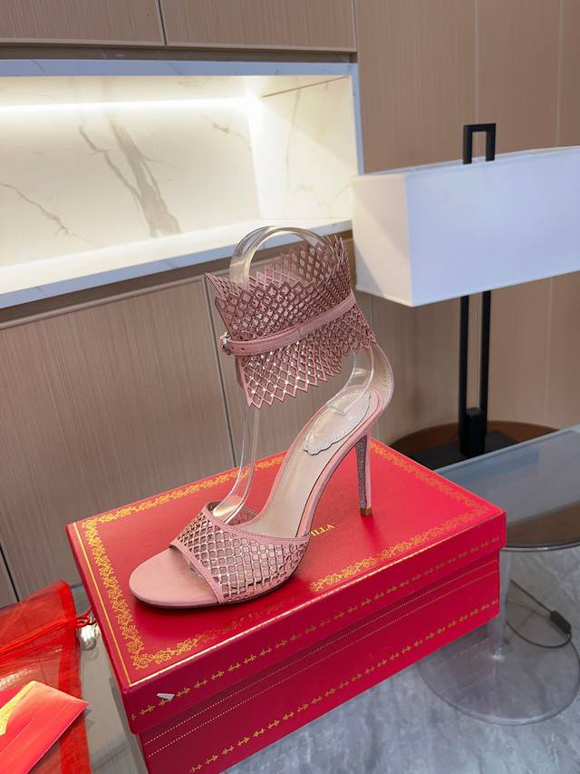 Rene Caovilla Rene Caovilla Rc Latest High-Heel Sandals, Intricately Crafted Rc