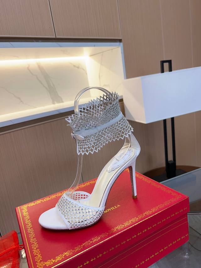Rene Caovilla Rene Caovilla Rc Latest High-Heel Sandals, Exquisitely Crafted Rc