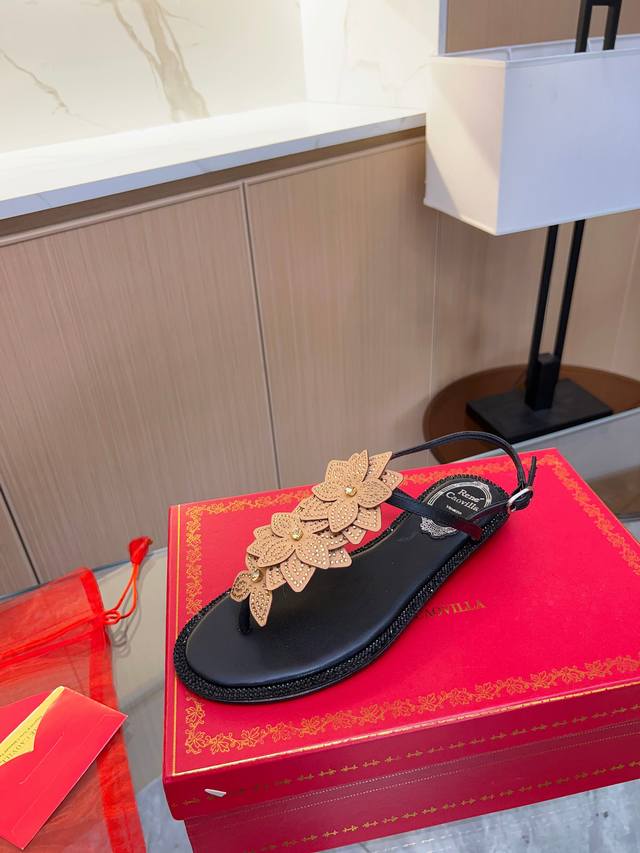 Rene Caovilla Rene Caovilla Rc Spring/Summer New Arrival Varie T-Strap Sandals B