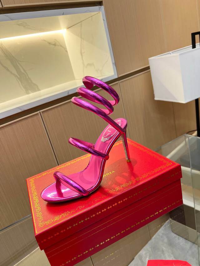 Rene Caovilla Rene Caovilla Rc Snake-Wrapped Viral Fairy Sandals Series,Seductiv