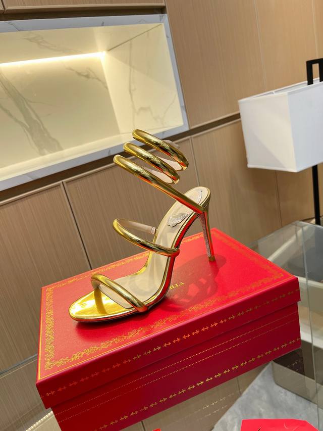 Rene Caovilla Rene Caovilla Rc Snake-Wrapped Viral Fairy Sandals Series,Seductiv