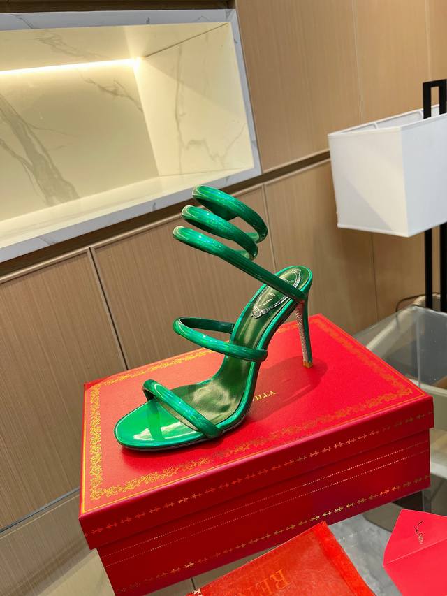 Rene Caovilla Rene Caovilla Rc Snake-Wrapped Viral Fairy Sandals Series,Seductiv