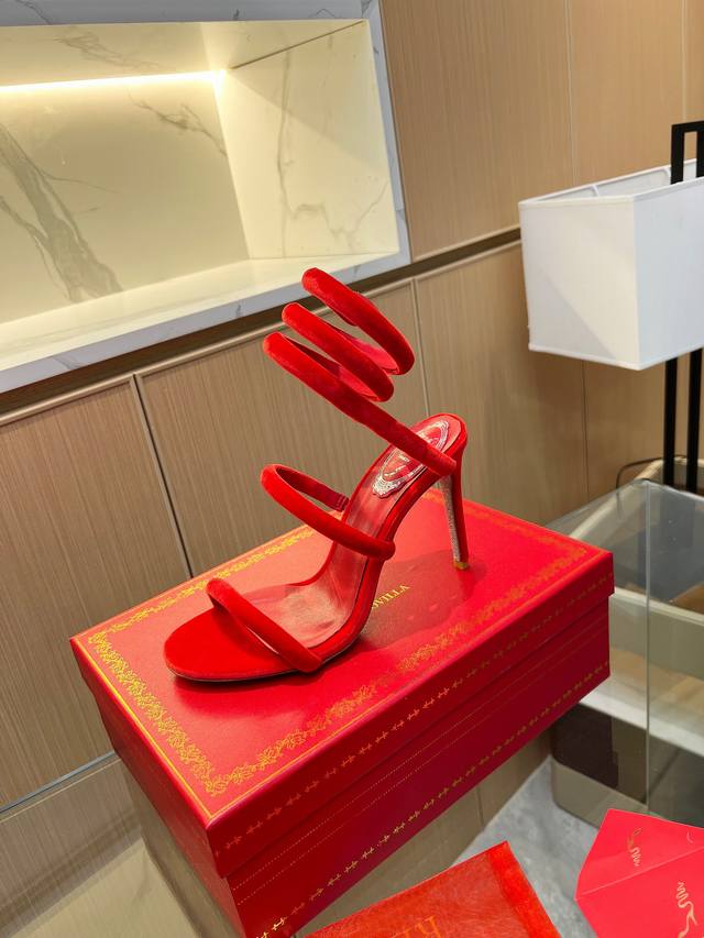 Rene Caovilla Rene Caovilla Rc Snake-Wrapped Viral Fairy Sandals Series,Seductiv