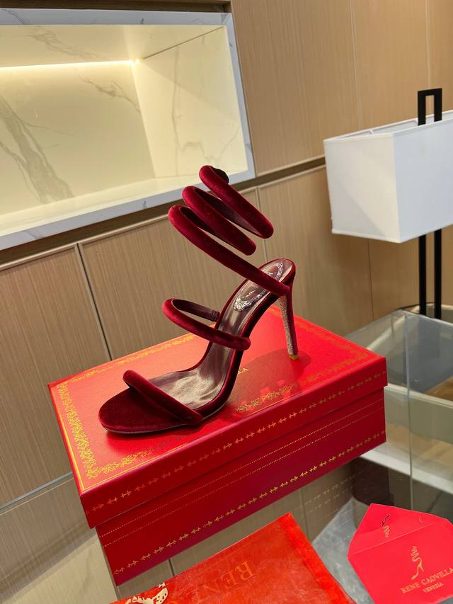 Rene Caovilla Rene Caovilla Rc Snake-Wrapped Viral Fairy Sandals Series,Seductiv
