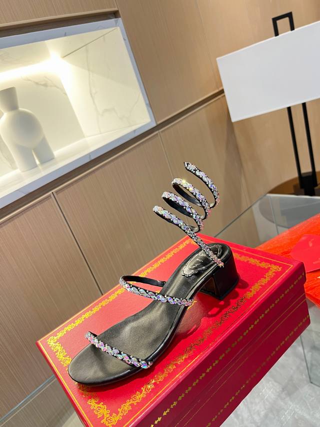 Top-Tier Version Rene Caovilla Rene Caovilla Rc Snake-Wrapped Viral Fairy Sandal